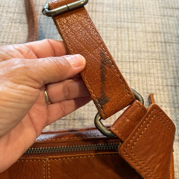 SPIKES & SPARROW Leather Waist Band Fanny Pack Crossbody - Picture 3 of 6